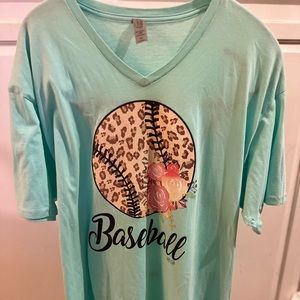 Cute Baseball Tee XL